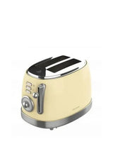 Vertical vintage toaster in light yellow - Toast&Taste 800 by Cecotec