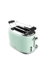 Tostadora eléctrica vertical con estilo retro de 980 w en color verde toast&taste 1000 de Cecotec