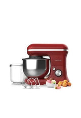 Batidora Amasadora en color rojo con 5 L de capacidad y Función para hacer helados Cecomixer Merengue Ice Cream Cecotec