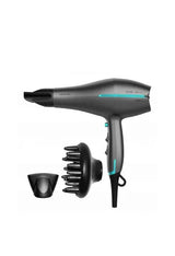 Secador de Pelo iónico color gris de 2200 W con difusor Bamba IoniCare 5300 Maxi Aura Black Cecotec