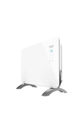 Radiador convector de cristal con pies y wifi de color blanco ready warm 6650 crystal connection de Cecotec