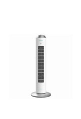 Oscillating tower fan with timer, 60W power, and 84 cm height in white - EnergySilence 8090 by Cecotec