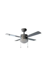 Ventilador de techo reversible con 50 w de potencia y 106 cm de color blanco y acero energysilence aero 450 de Cecotec