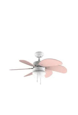 Ventilador de techo reversible con 50 w de potencia y 92 cm de color blanco y rosa energysilence aero 3600 de Cecotec