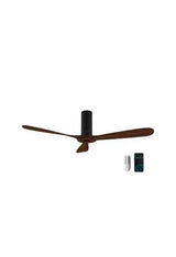 Ventilador de techo controlado por wifi y mando a distancia con luz led energysilence 5500 black aqua connected de Cecotec
