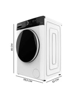 Lavadora Blanca Bolero DressCode 8610 Inverter de 8 Kg con 1400 RPM y 15 Programas para un Lavado Eficiente de Cecotec