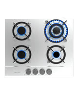 Placa de gas Inox Bolero Squad G 4200S 4 fuegos con quemador WOK triple corona y encendido eléctrico de Cecotec