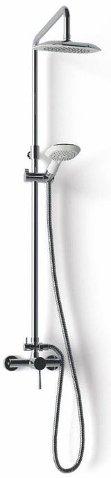 Columna de ducha regulable de 132 cm fabricada en latón con terminación cromada Carola Kassandra