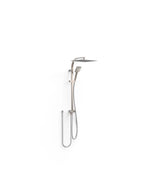 Columna de ducha con rociador cuadrado para cualquier grifo en acero Over Wall Tres