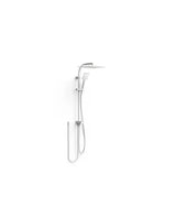 Columna de ducha con rociador cuadrado para grifos universales con acabado blanco mate Over Wall Tres