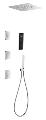 Columna de ducha para pared electrónica con TRES vías en acabado cromado Smart Shower Roca
