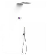 Columna de ducha termostática electrónica de tres vías con acabado cromado Shower Technology TRES