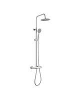 Coluna de duche termostática fabricada em latão com acabamento cromado com pulverizador opcional Källa ERGOS