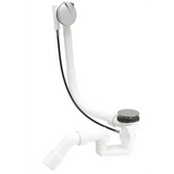 Roca Aqua A506404600 conjunto de desagüe automático con Sifón y rebosadero apto para bañera Roca