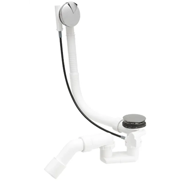 ROCA AQUA A506404600 Conjunto de desagüe automático con sifón y rebosadero apto para bañera - MerkiMarket