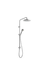 Conjunto de ducha con ducha fija y tele ducha con toma en pared de latón con acabado cromado Eco Term TRES