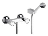 Set Rubinetto Per Doccia Di Fabbricato In Ottone con Finitura In Brava 17 cm Cromo Roca