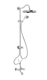 Conjunto para bañera y ducha de latón con acabado cromado Classic TRES