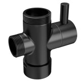 Distribuidor de barra de ducha negro mate de Valaz