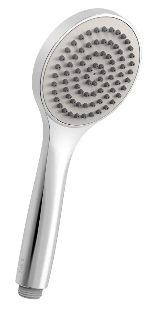Ducha de mano con boquillas anti calcáreas acabado cromado Complementos Tres 0