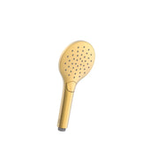 Ducha de mano con cuerpo de ABS acabado oro mate y múltiples chorros Complementos Tres