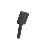 Ducha de mano cuadrada ABS con chorro múltiple en negro mate Complementos Tres