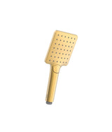 hand shower square ABS with 3 spray patterns in matt gold colour 24 K Complementos Tres