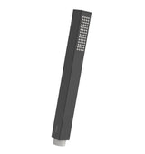 Ducha de mano rectangular para baño de latón con acabado negro mate TRES