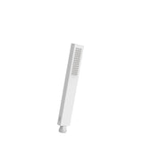 Ducha de mano rectangular para baño fabricada en latón con acabado blanco TRES