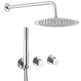 In wall single handle shower wall mounted cold start chrome 25cm Selva de Valaz by Valaz