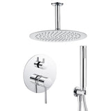 Ceiling mounted round chrome single handle shower Cenia by Valaz
