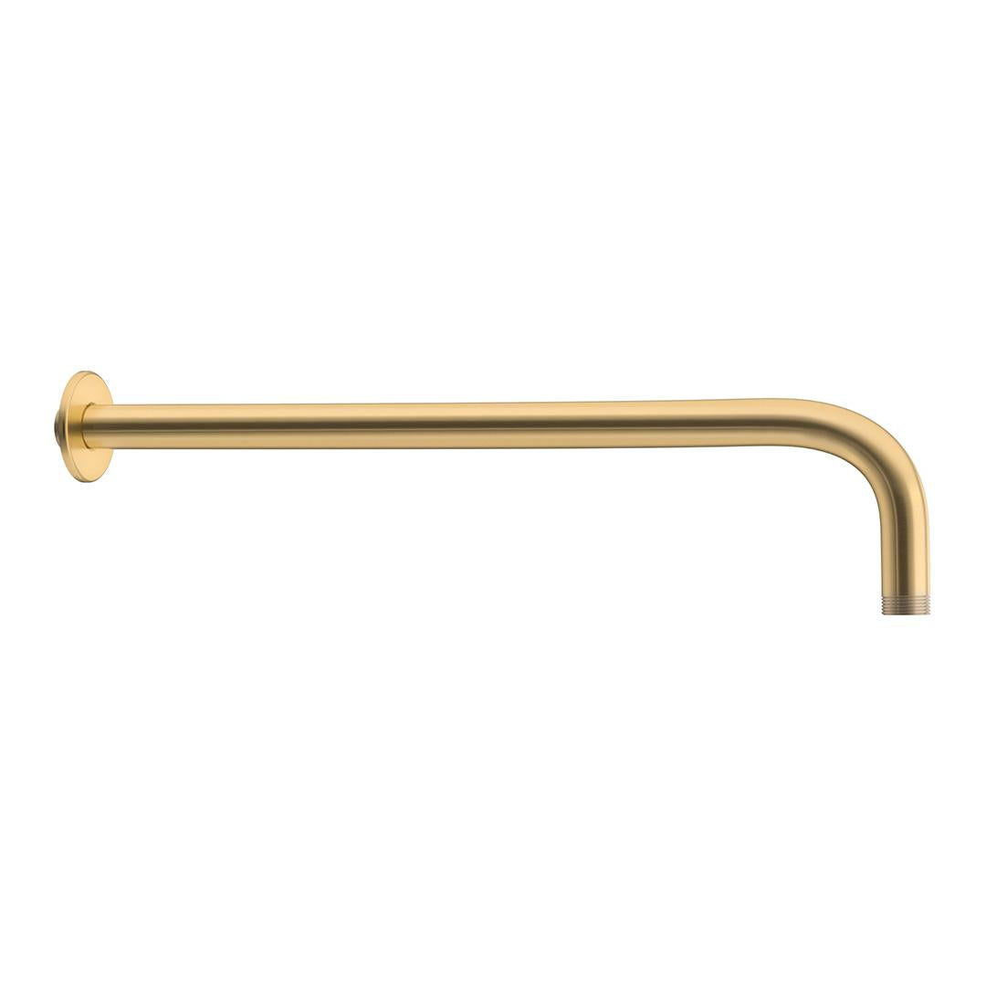 Ducha empotrada redonda a pared oro mate proteccion PVD 25 cm Jucar de Valaz 3