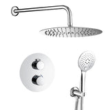 Douche encastrée thermostatique ronde chromée Cabriel de Valaz