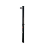 Straight outdoor solar shower for garden and pool 18 liter reservoir stainless steel and PVC <serie> by Valaz