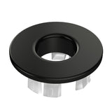 Embellecedor rebosadero negro mate con ajuste perfecto para lavabo de Valaz