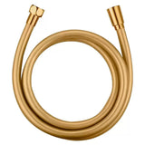 Flexo de duche em PVC dourado escovado fosco 150 cm rosca 1/2 da Valaz