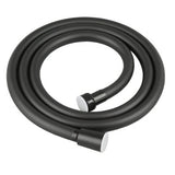 shower hose matte black PVC 100 cm 1/2 inch thread by Valaz