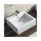 Lavabo Sobre Encimera Duna Fossil Natura Blanco Brillo