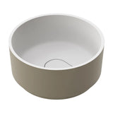 Vasque à Poser Gobie Fossil Natura Blanc Mat