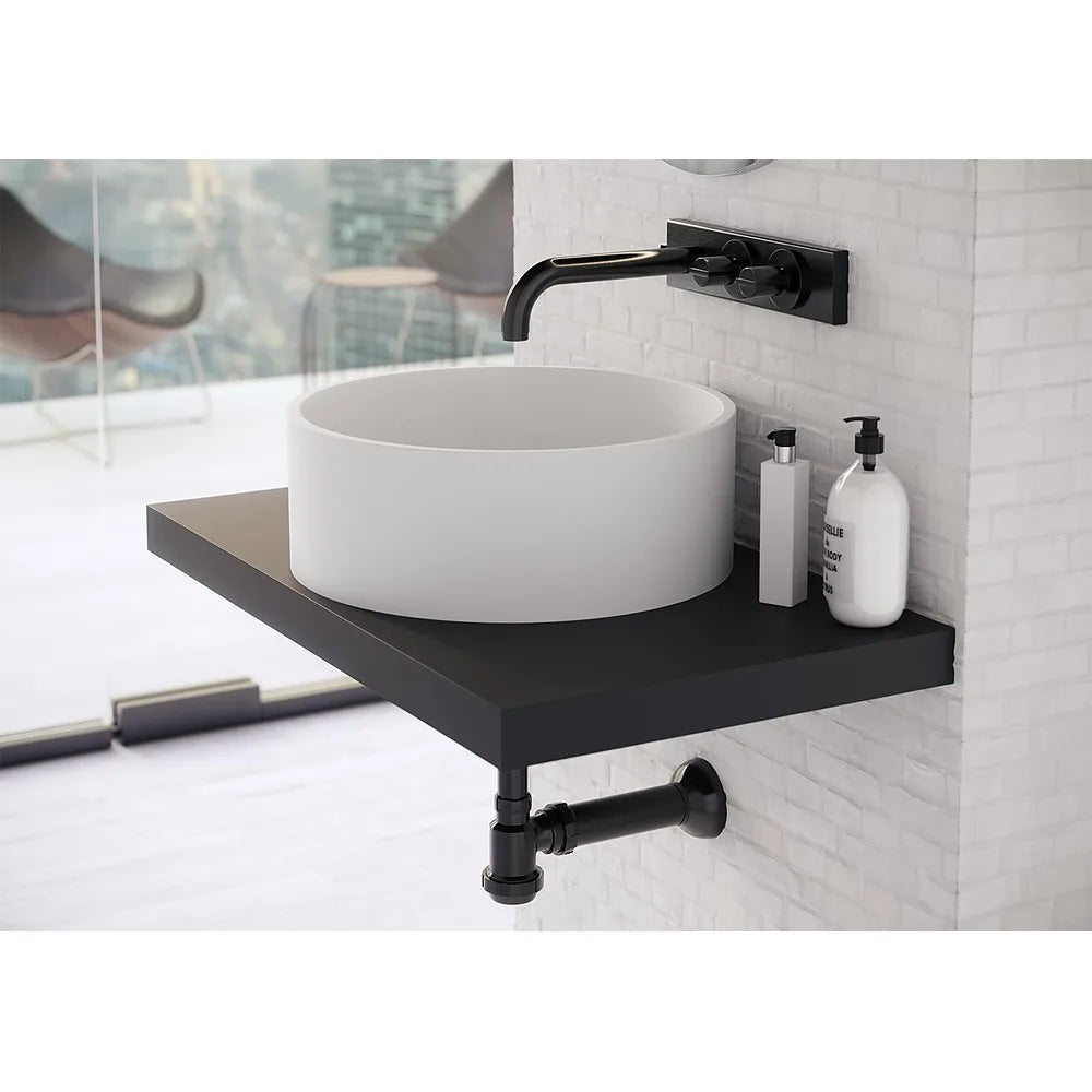 Lavabo Sobre Encimera Bowl Fossil Natura Blanco Mate - Vista 2