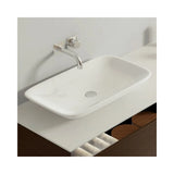 Lavabo Sobre Encimera Xena Fossil Natura Blanco Brillo
