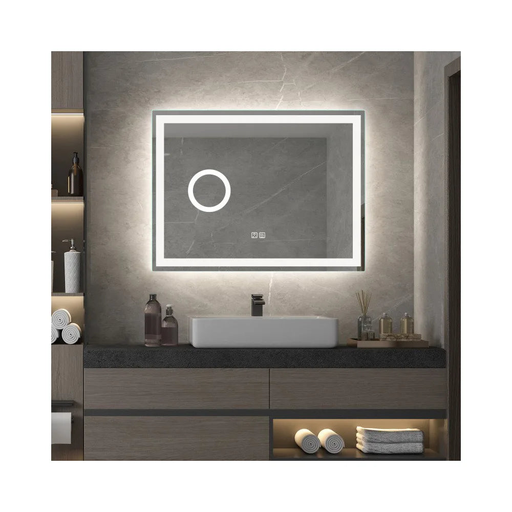 Espejo de Baño LED Antivaho Marco Fossil Natura - Vista 1
