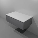 Wall-Mounted Bathroom Vanity Unit Keta Fossil Natura
