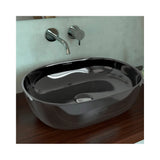 Countertop Basin Yaco Fossil Natura Matte Black