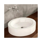 Lavabo Sobre Encimera Ada Fossil Natura Blanco Brillo