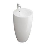 Wall-Mounted Basin Bolonia Fossil Natura White