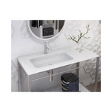 Wall-Mounted Basin Gara Fossil Natura Matte White