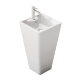 Wall-Mounted Basin Florencia Fossil Natura White