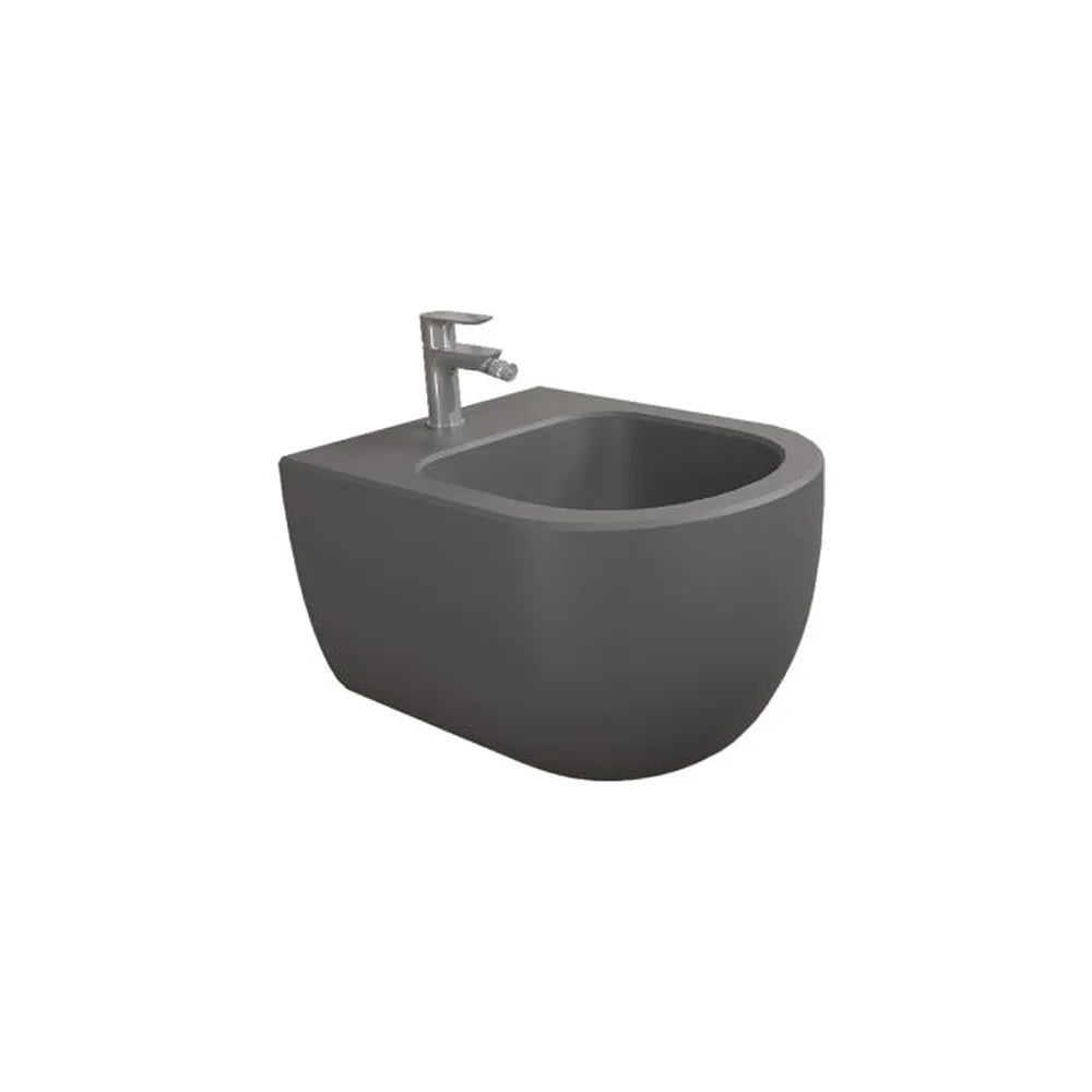 Bidé de Suelo Wayne Fossil Natura Negro Mate - Vista 1
