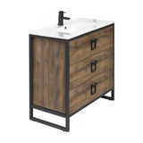 Wall-Mounted Basin Gorbea Fossil Natura White